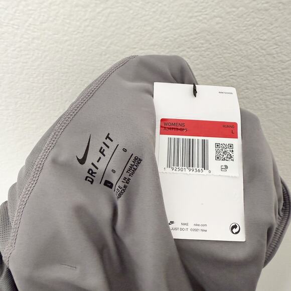 [Nike] Gray Pull-On Dri-Fit Built-in-Brief Tempo Running Shorts NWT Size Large L - Picture 9 of 10